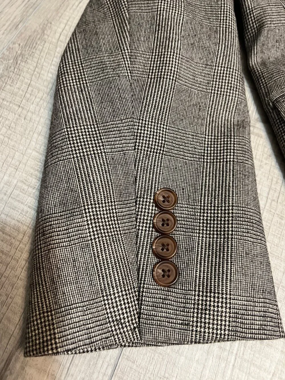 NWT Lauren Ralph Lauren 3 Piece Suit 43R 37W Brown Plaid Wool Slim 100% Wool